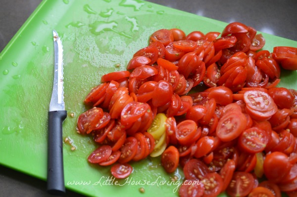 Diced Up Cherry Tomatoes