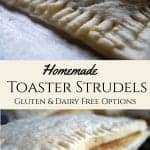 Want to make your own homemade Toaster Strudels? This recipe will show you how to make this easy grab-and-go breakfast! It also features dairy and gluten free alternatives so just about anyone can make them. #toasterstrudels #homemadetoasterstrudels