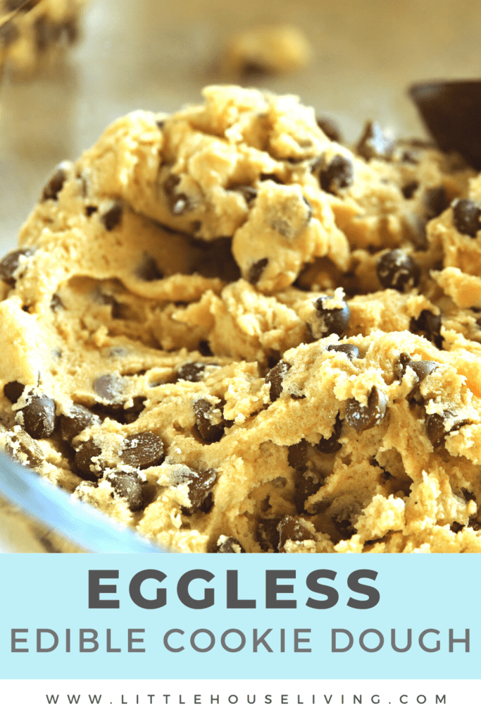 Want a little cookie dough snack that you can enjoy without worrying about eggs? This simple cookie dough recipe without eggs isn't for baking...it's for snacking!