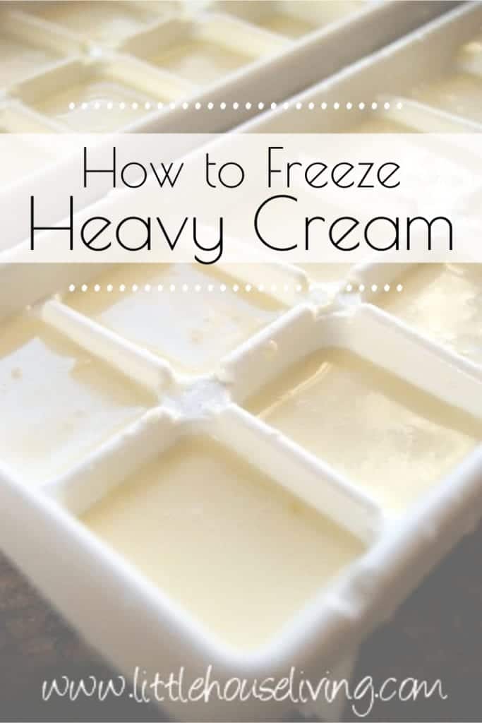 Wondering what to do with leftover heavy cream? You can freeze it! Learn how to freeze Cream Cubes and what to use them for. #freezingheavycream #creamcubes #usesforcreamcubes 