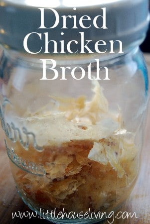 Drying Homemade Chicken Broth