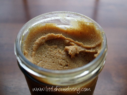 Homemade Peanut Butter in a jar