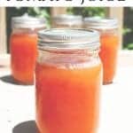 Do you have an abundance of tomatoes? Learn How to Can Tomato Juice so you can use them year-round in your soups, stews, and sauces! #howtocantomatojuice #tomatojuice #canningtomatoes