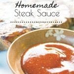 Homemade Steak Sauce Recipe