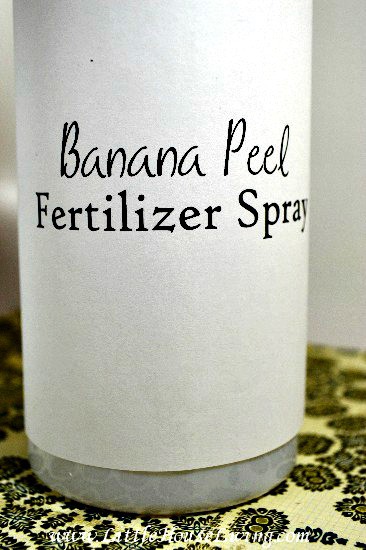 Banana Peel Plant Fertilizer Spray