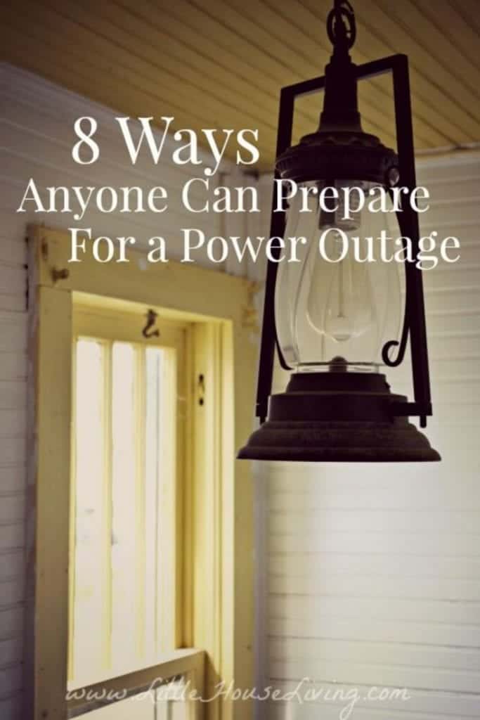 You never know when an unexpected power outage can occur but you can stay prepared. Here are a few ways anyone can prepare for a power outage. #beprepared #poweroutagepreparation #poweroutage #preparedness