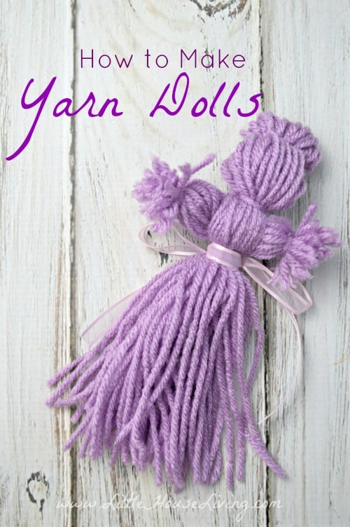 If you are looking for a simple toy that you and your little one can make together, you will love learning how to make Yarn Dolls. These easy, frugal little toys might just become the next favorite. #homemadetoy #frugal #simple #yarndoll #makeyourowndoll 
