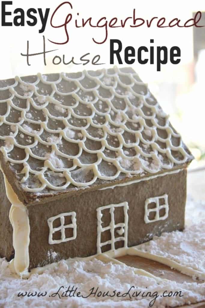 This Easy Gingerbread House Recipe is simple, beautiful and delicious! Plus it's gluten free and allergen friendly so everyone can enjoy it! #glutenfree #allergenfriendly #homemadegingerbread #simpleChristmas #glutenfreegingerbread #fromscratch