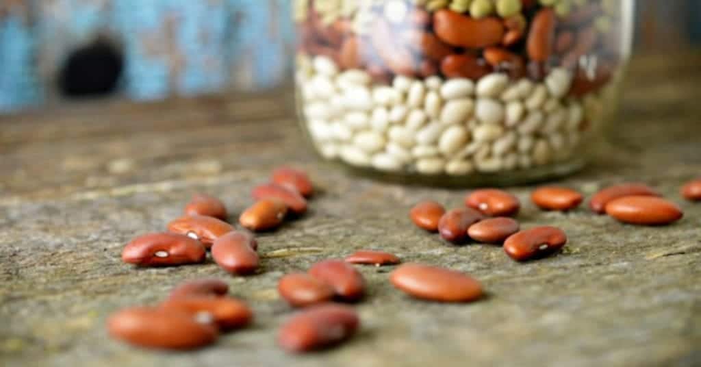 bean soup mix in a jar