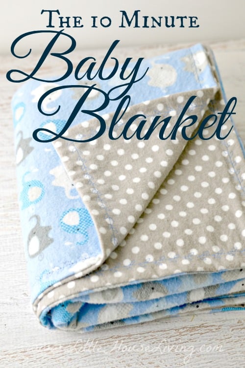 How to Make a Receiving Blanket in just 10 minutes!