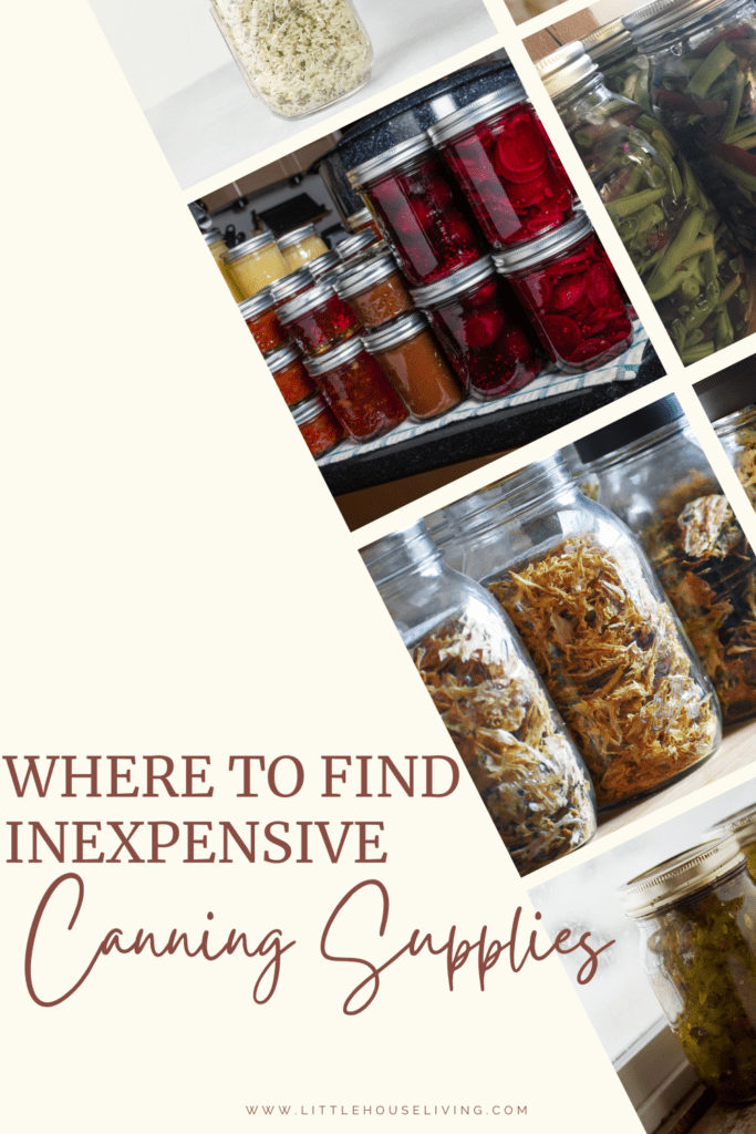 Canning season is almost here, are you ready? Getting started with canning can be expensive but it doesn't have to be if you know where to find cheap canning supplies.