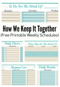 Free Weekly Planner Template - To Do Checklist - More Free Printables