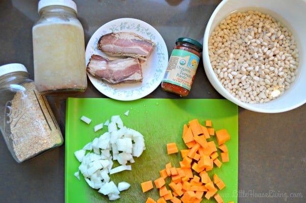 Bean With Bacon Soup recipe Ingredients