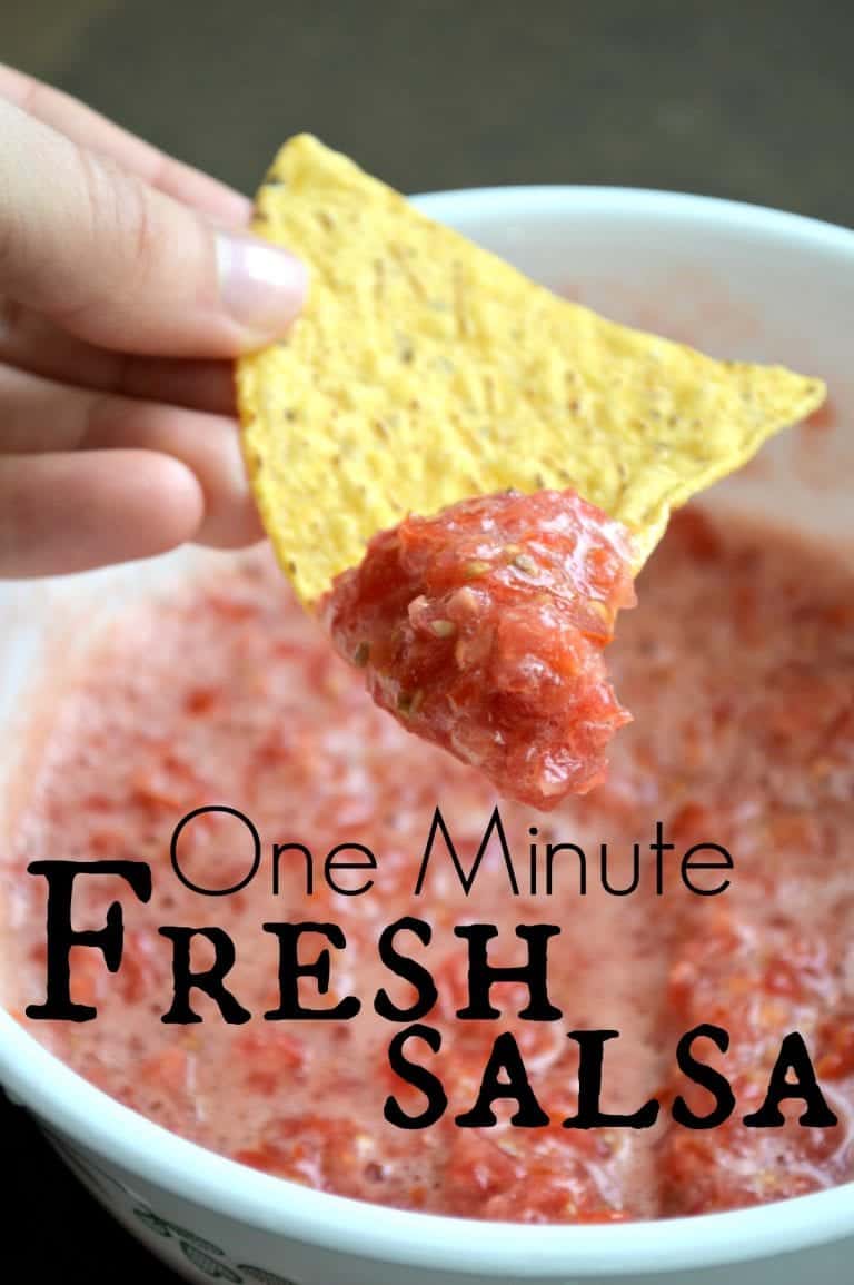 One Minute Garden Fresh Salsa Recipe