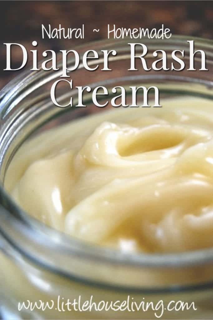 The recipe will show you how to make the best homemade diaper rash cream! This cream is all natural and works extremely well for all types of rashes. #homemadediaperrashcream #diaperrash #diydiapercream