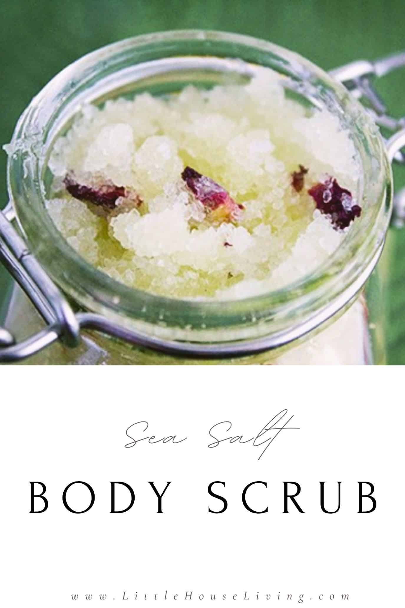 Need a lovely new Sea Salt Body Scrub to add to your exfoliating routine? Or perhaps you need a unique gift for a friend. You will love this simple recipe!