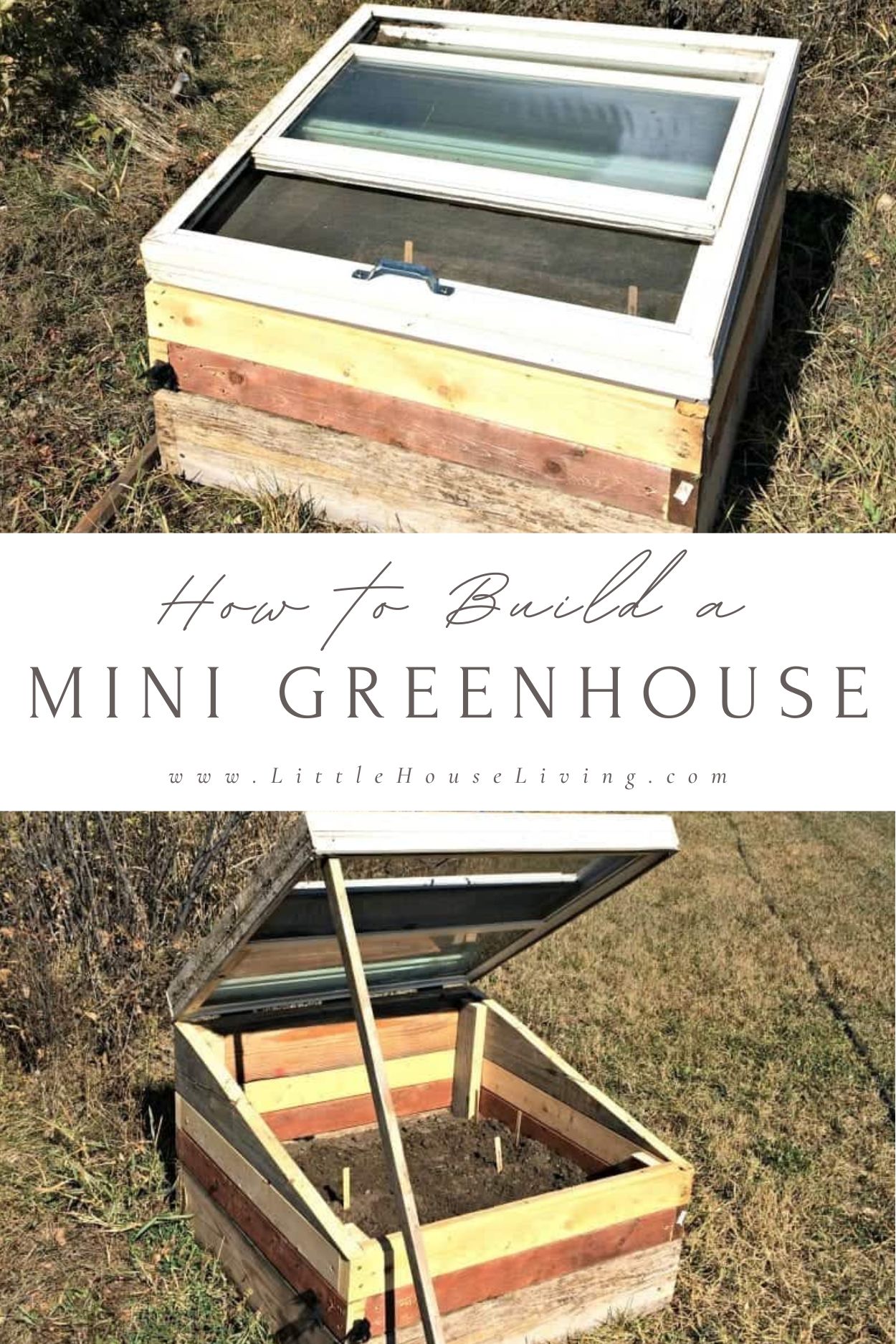 Are you looking to create a mini greenhouse so that you can enjoy an extended growing season? Here's how we built ours for free and how you can too!