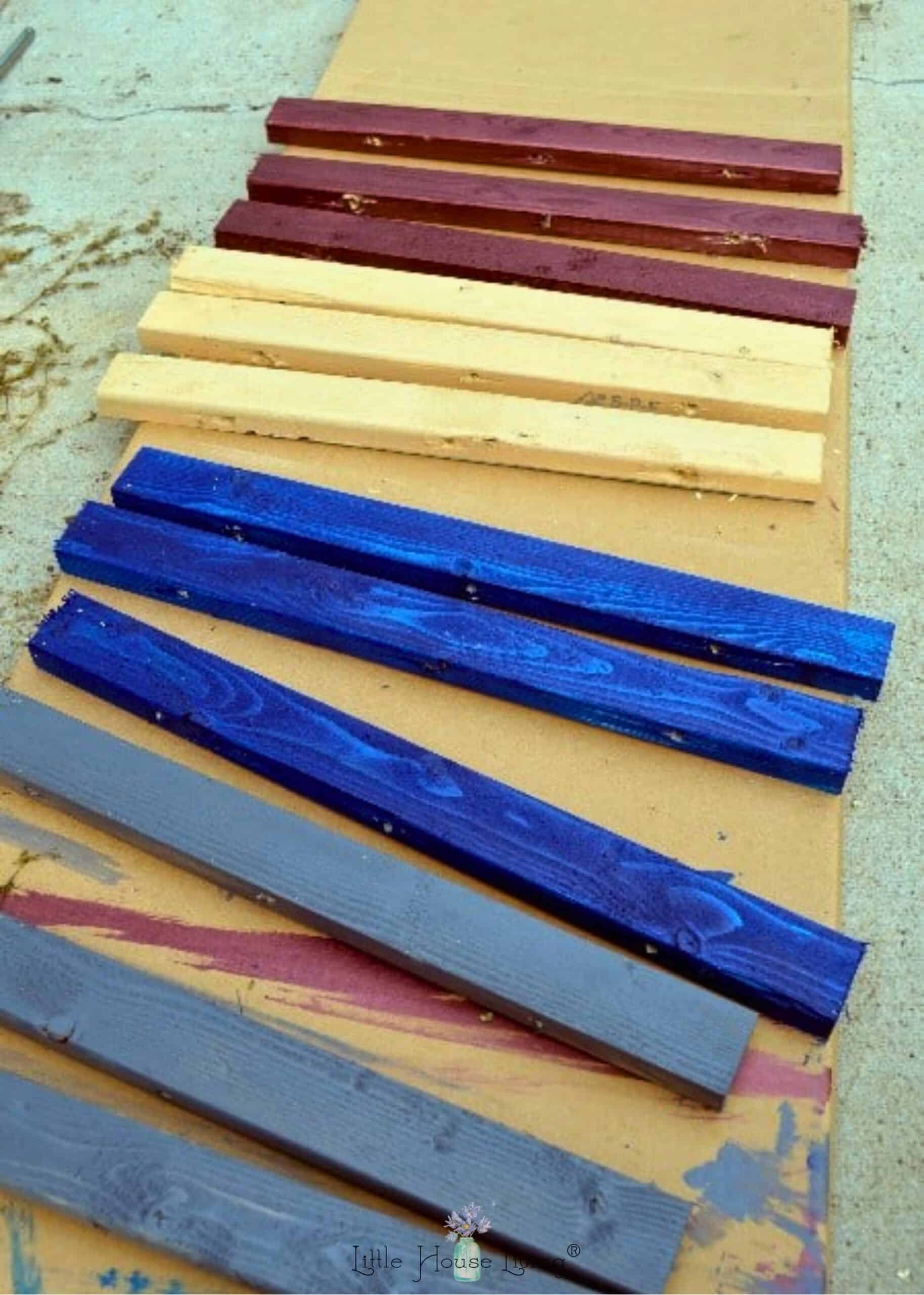 Colored wood