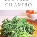 Cilantro is simple to grow, inexpensive to buy, and a hardy plant that is great to have around! These 10 Uses for Cilantro are sure to make you want a plant or two of your own. #cilantro #usesforcilantro #herbs