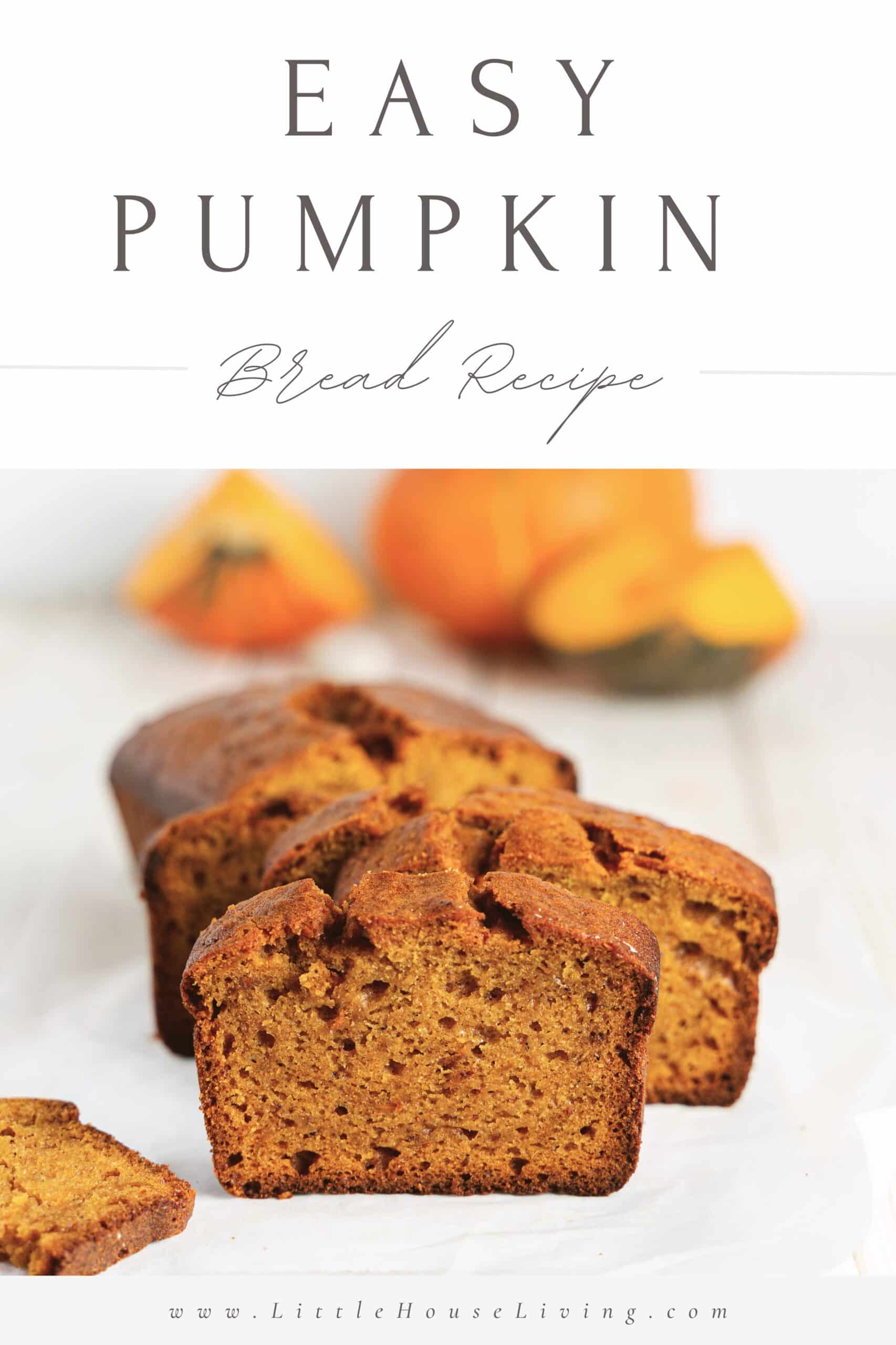 Looking for a deliciously easy and moist Bread recipe to make this fall? This Easy Pumpkin Bread recipe is going to be your new favorite!