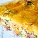 cheese and bacon quiche