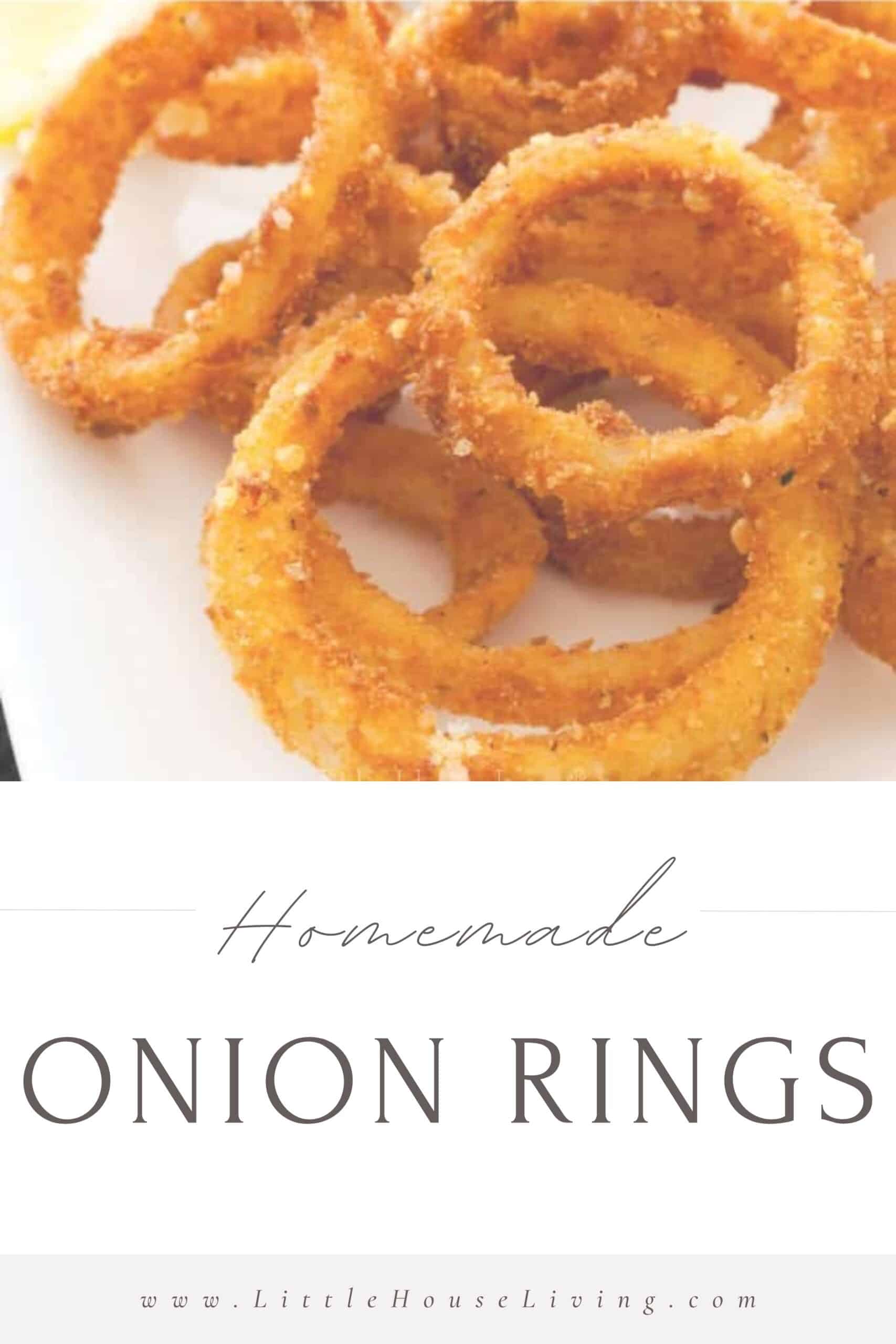 Do you love onion rings? Learn to make Homemade Onion Rings at home, from scratch, that are just as good (or better) than the ones you love from the restaurant!