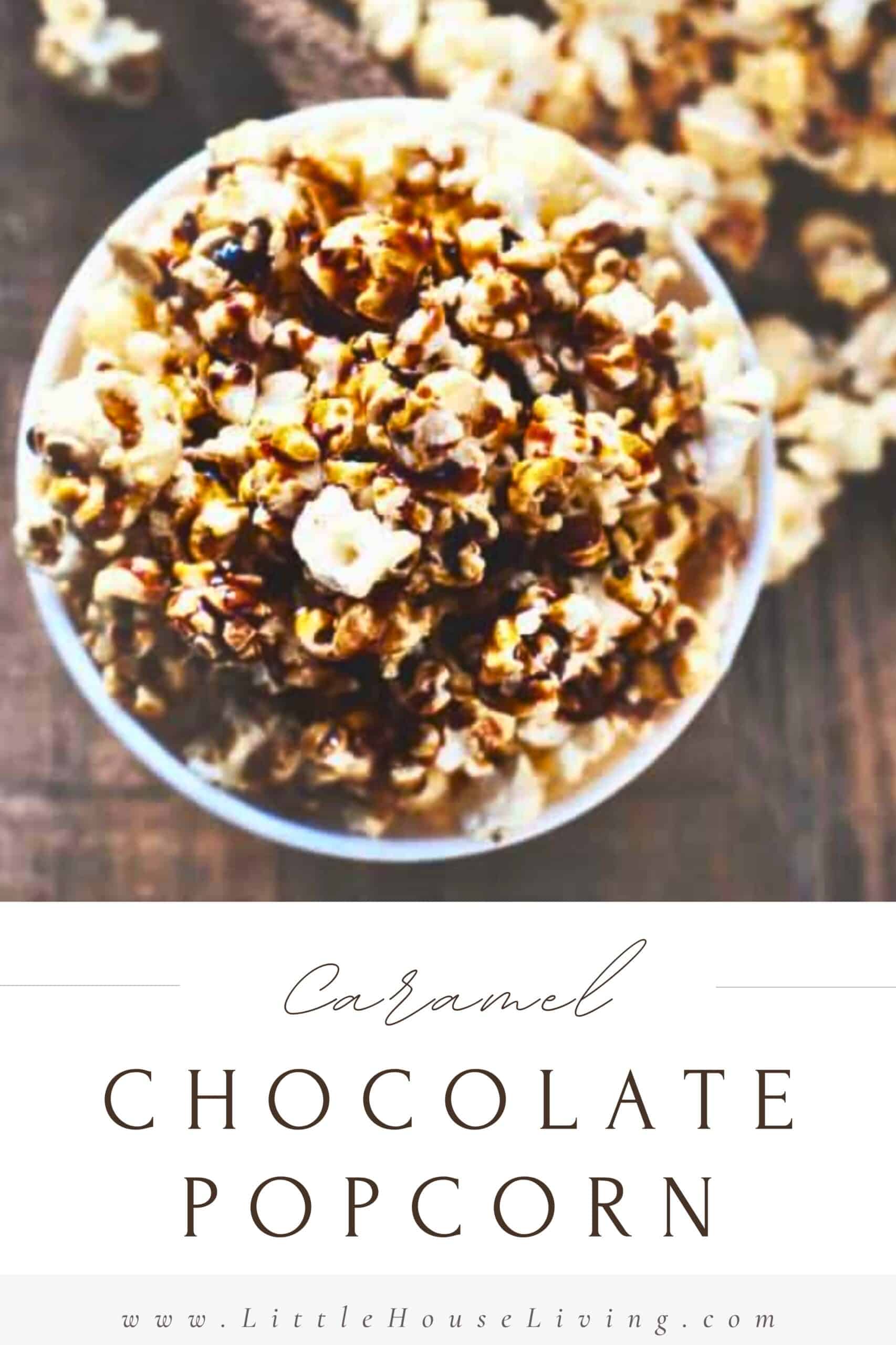 We love to enjoy popcorn as a snack, but this Caramel Chocolate Popcorn takes this ordinary treat to a new level. Covered in caramel and warm chocolate, everyone will want some!
