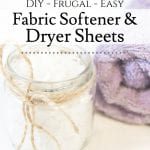 Have you ever wanted to try creating your own DIY Natural Fabric Softener or DIY Dryer Sheets? Both can be very easy to create and they work just as well as any expensive store version.