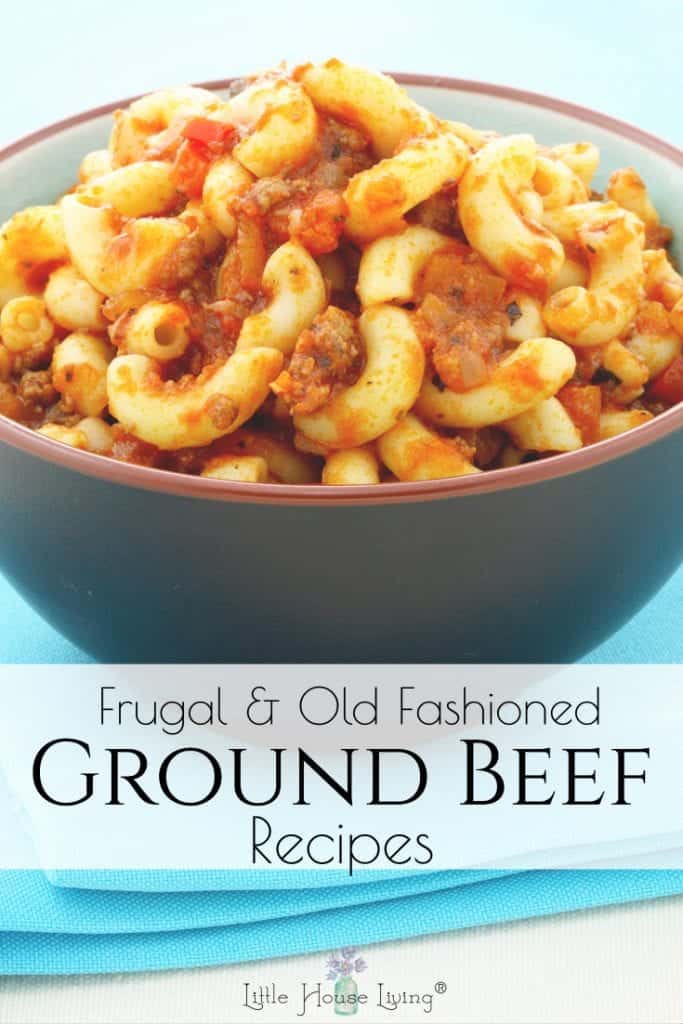 Need to find some simple and frugal ground beef recipes that will help stretch your grocery budget? Here are some easy recipes that we use! #frugalgroundbeefrecipes #groundbeefrecipes #frugalrecipes