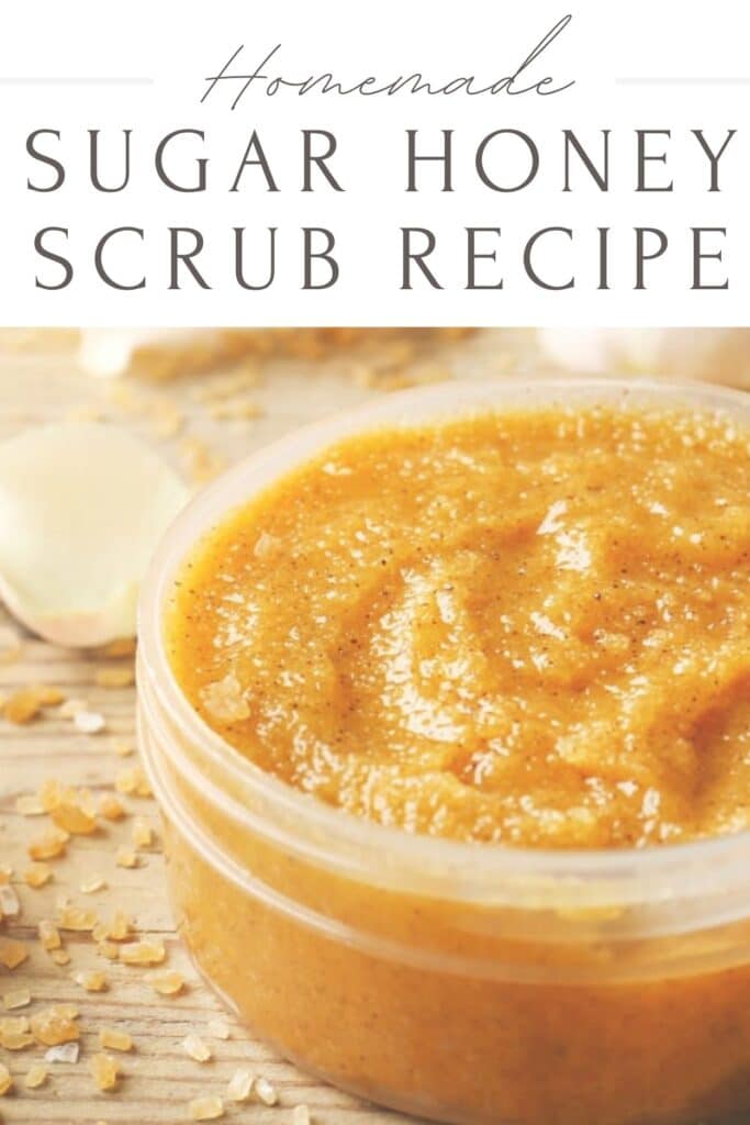 Are you still looking for a homemade gift idea? This Homemade Sugar Honey Scrub is a wonderful gift, and it can be put together quickly with ingredients from your pantry, It is perfect for last-minute gifts!