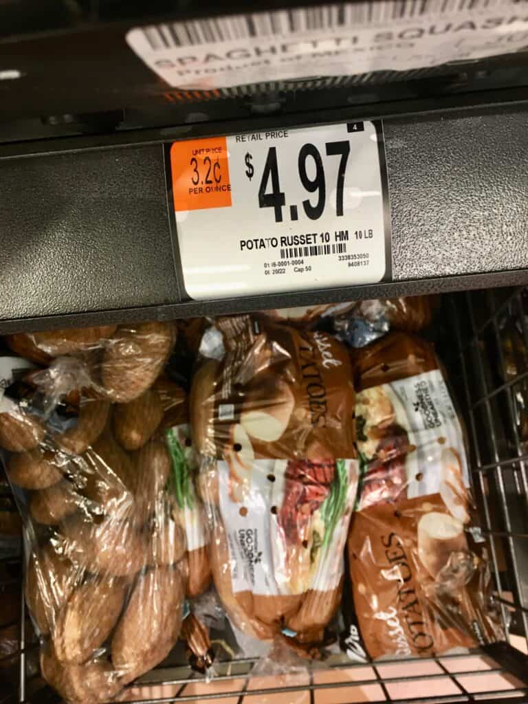Potatoes at Walmart
