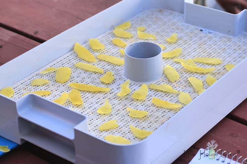 Drying Lemon Peel