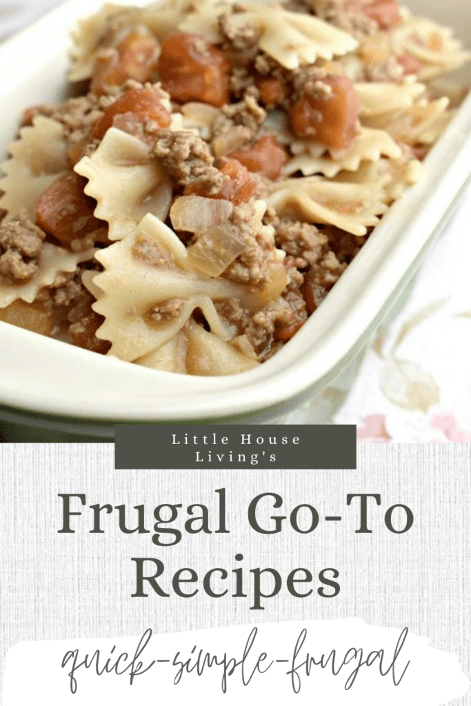 Don't think you can make any filling recipes with what you have at home? These are my frugal go-to recipes that I can use to stretch almost any amount left at the end of my food budget!