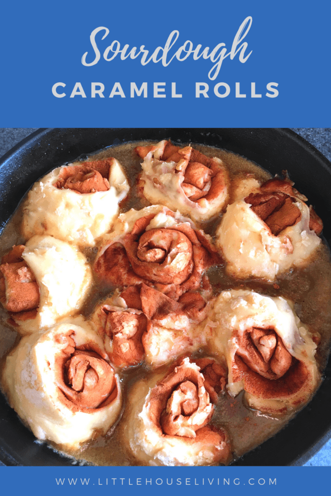 Looking for a yummy treat that you can make with your sourdough starter? Here is a delicious and easy recipe for Sourdough Caramel Rolls!