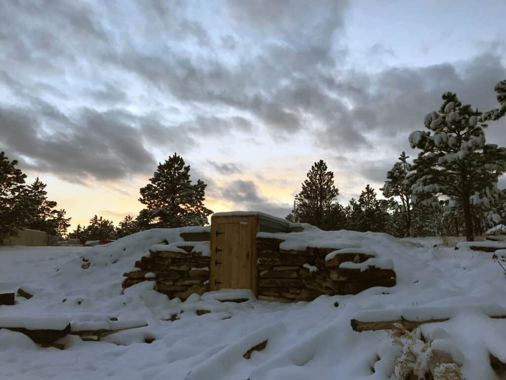 Root Cellar in the Snow
