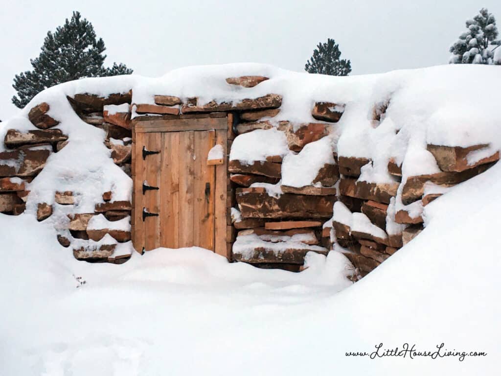 Root Cellar in the Snow
