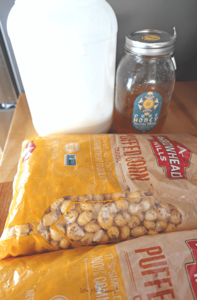 Ingedients in Honey Puffed Corn