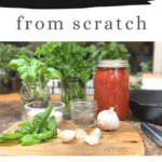 Looking for a deliciously simple Marinara Sauce recipe from scratch? I've got just the one for you!