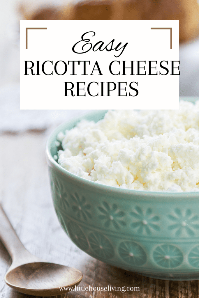 Have a little extra Ricotta Cheese in your fridge and you aren't sure what to do with it? Here are some easy recipes that use Ricotta Cheese!