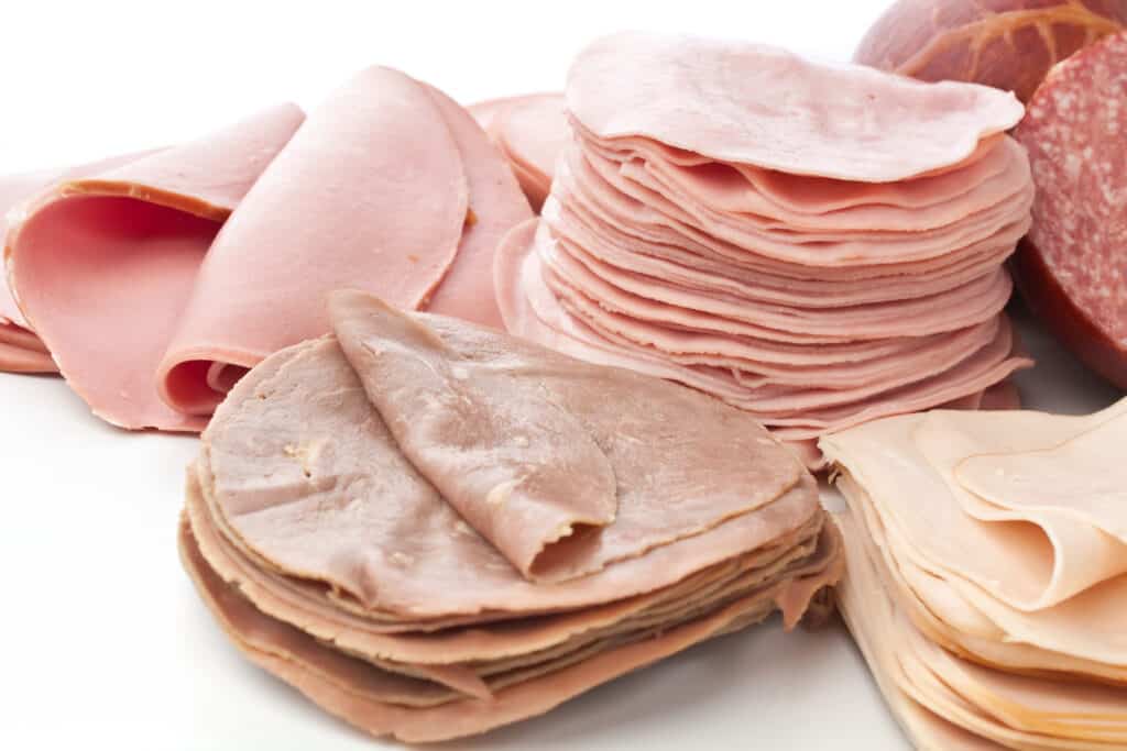 Sliced Lunch Meats Ham and Turkey