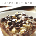 Looking for a delicious but super simple new recipe? These gluten free Raspberry Bars are so easy to make and use only basic pantry staples!