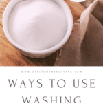 Not sure what to do with that box of washing soda in the back of your laundry room? Here are so many different ways how to use washing soda!