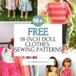 Do you have an 18 inch doll in your life that is in need of some new custom clothing? Here are some free sewing patterns for 18 inch doll clothes!