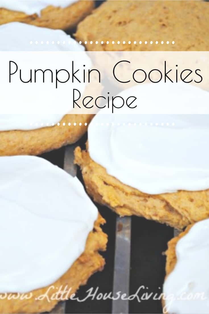 This Easy Pumpkin Cookies Recipe is the perfect fall treat! Topped with creamy maple frosting and so delicious, you're family will love them! #easycookierecipe #pumpkinrecipes #fallbaking #pumpkincookies