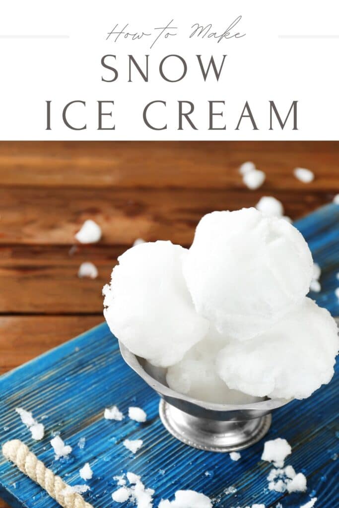 Have some fresh, clean snow in your yard and want to make a fun treat with the kids? Here's how to make homemade Snow Ice Cream!