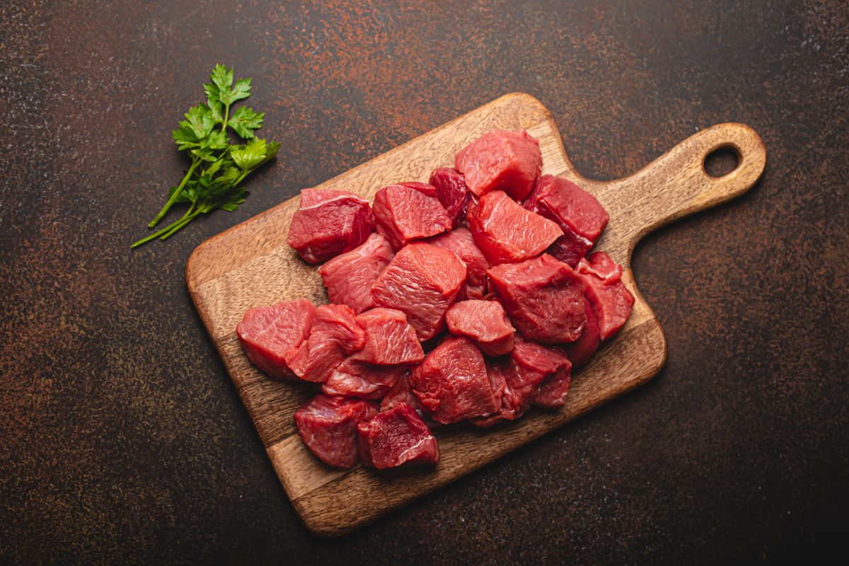 meat on a cutting board