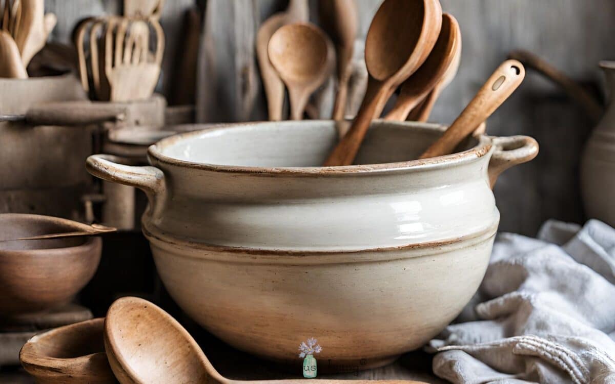 old bowls and spoons
