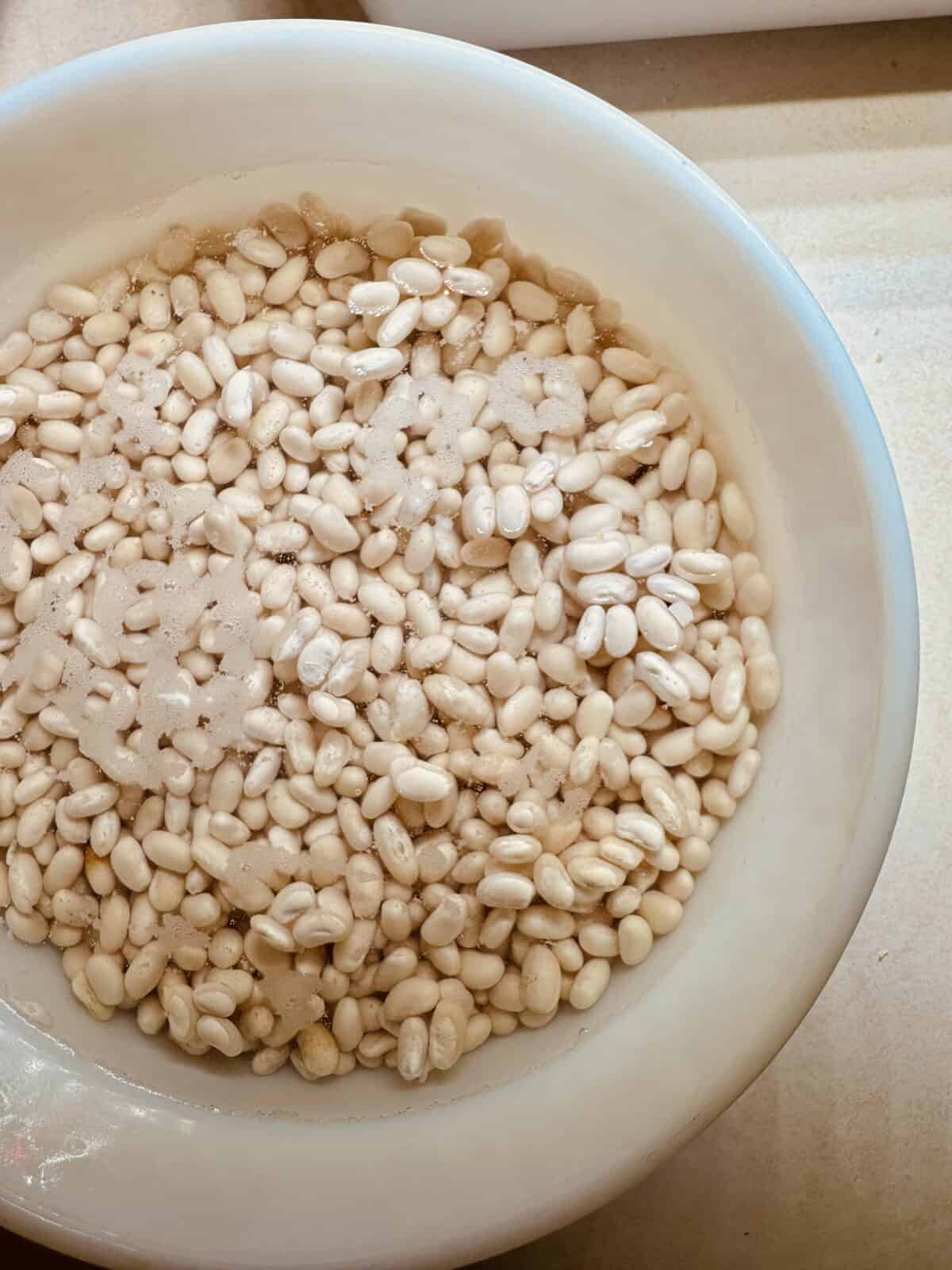 soaking beans