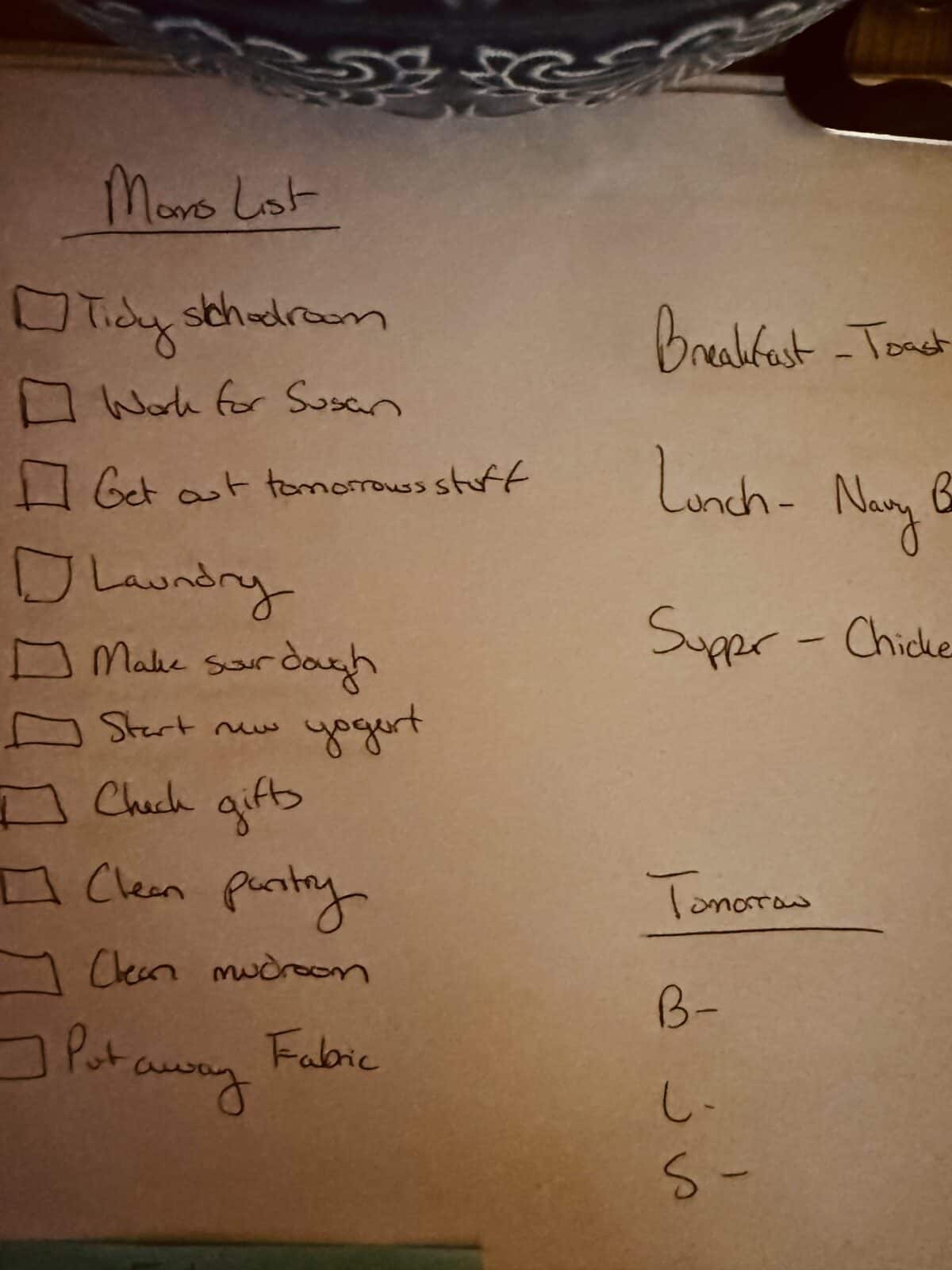 list