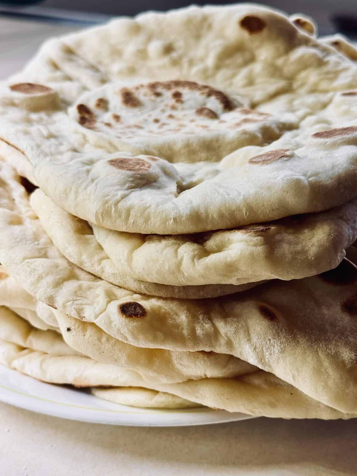 homemade naan bread